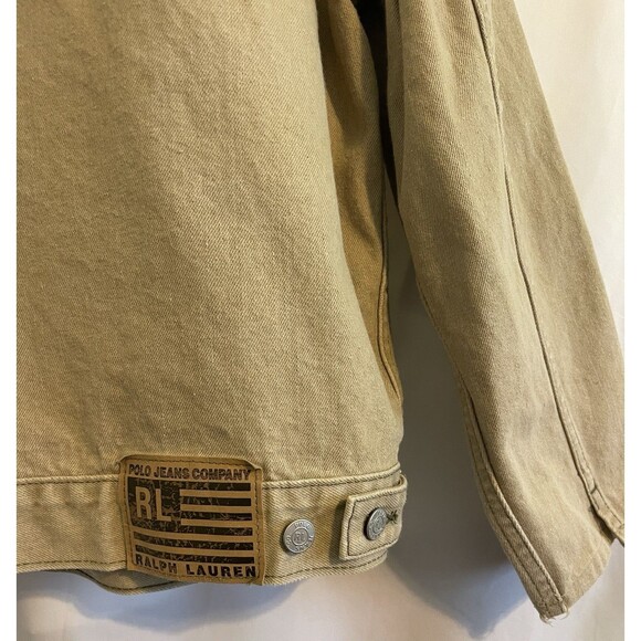 Vintage Polo Jeans Co Ralph Lauren Utility Work Jacket 100% Cotton Canada Mens L - Picture 7 of 11